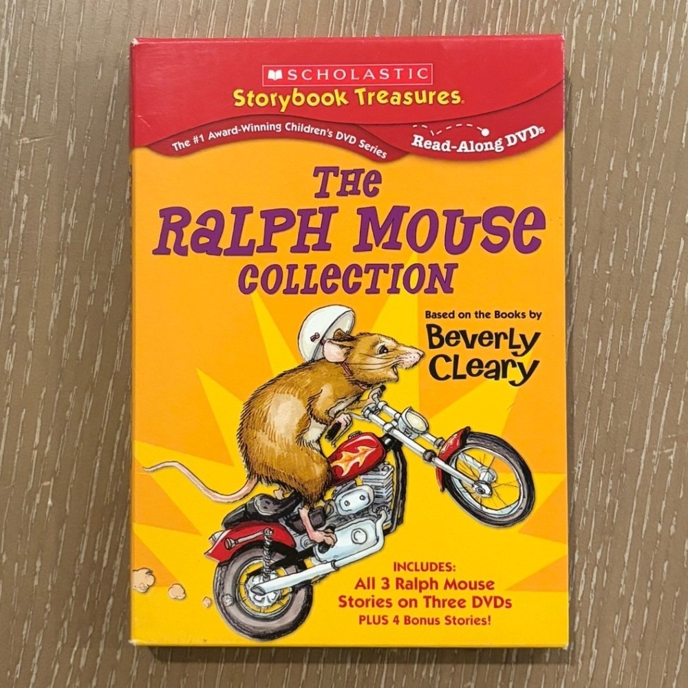 The Ralph Mouse Collection (3 DVDs Set) Scholastic Beverly Cleary Very Good